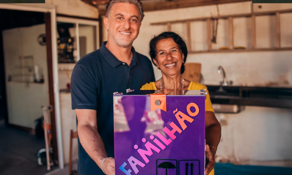 Foto da campanha Familhão | Domingão do Huck